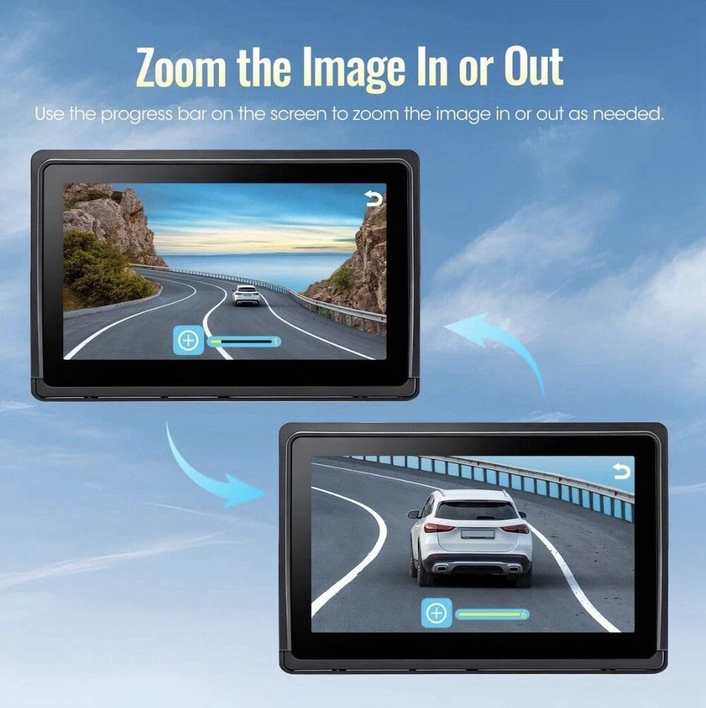 RV Backup Camera System Wireless 7" 1080P Touch Screen DVR Rear View Camera-NEW - Picture 3 of 14